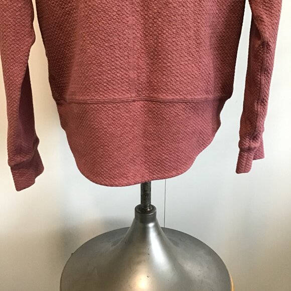 Lululemon Catch A Moment Zip Hoodie Heathered Merlot Size 12 - Picture 6 of 16